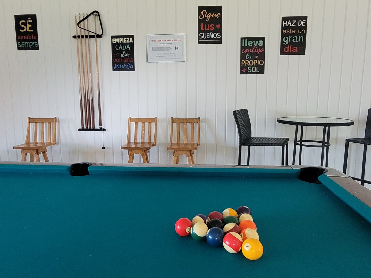 Table de billard (garage)